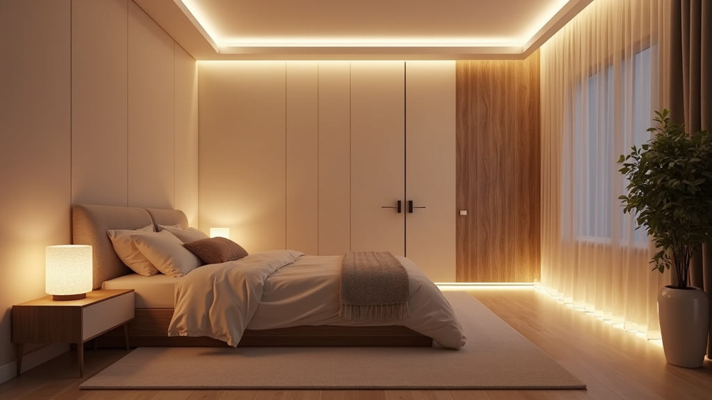 LED Streifen für ein Schlafzimmer