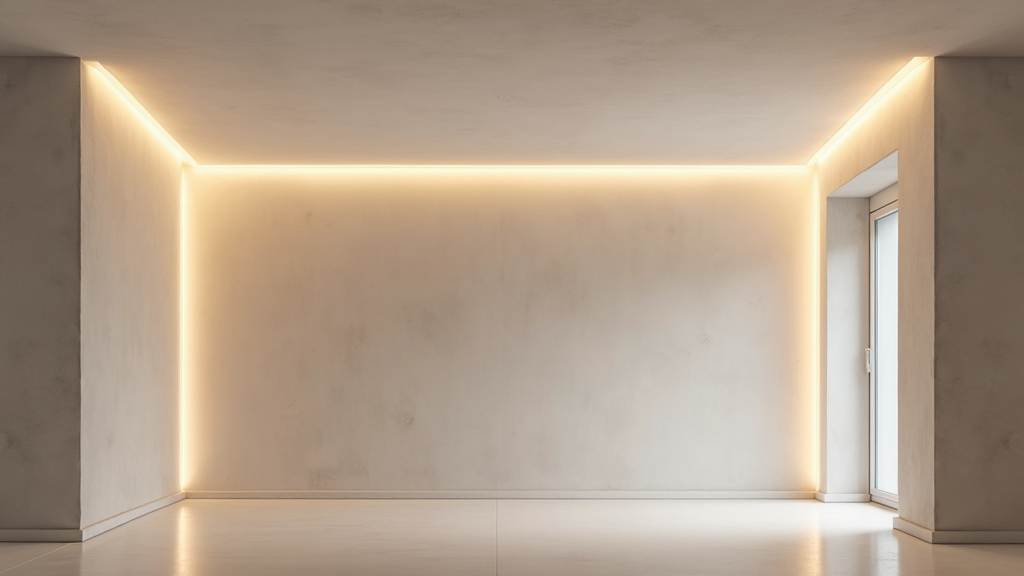 LED Profil mit Verputzfläche