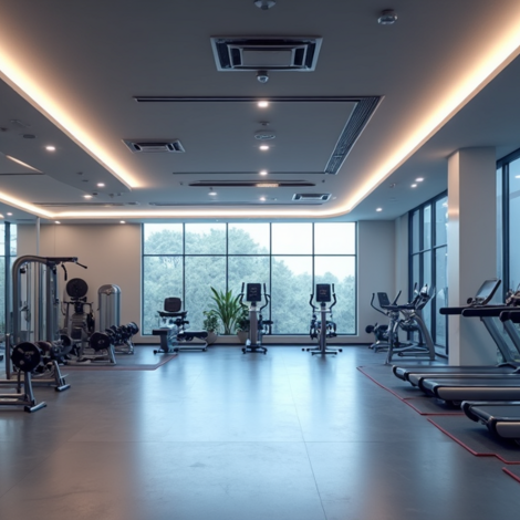 LED Beleuchtung Fitnessraum