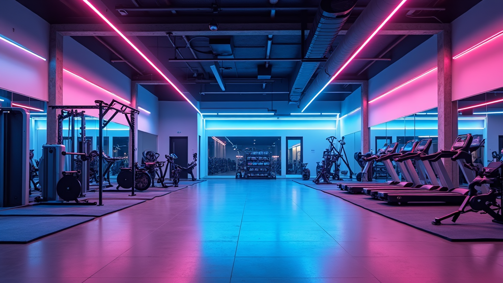 LED Beleuchtung Fitnesscenter