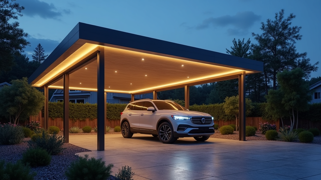 Beleuchtung Ihres Carports