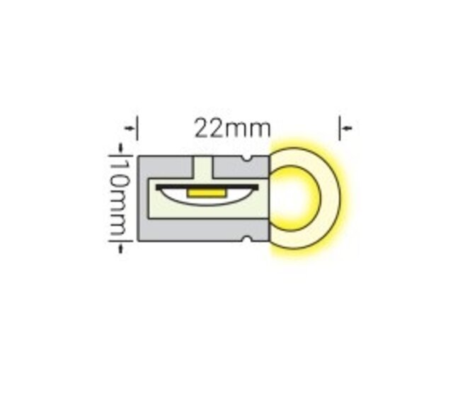 LED Neon Flex RGBW – RGB + neutralweiß 4000K, 24 V, 20 W/m, 700 lm/m, 60 LED/m, IP67, 5 m Rolle