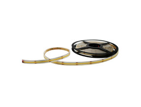 Wasserdichter COB LED Streifen IP68 warmweiß 3000K – 24 V, 9 W/m, CRI >90, 480 LED/m, 180°, 12,5 mm, 5 m Rolle