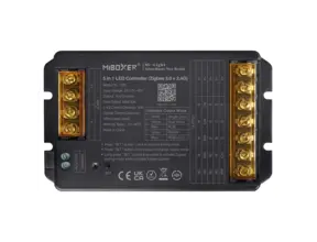Miboxer HZ5 5-in-1 Hochstrom LED Controller 30A – Zigbee 3.0 & 2.4G RF, DC 12–48V (RGB+CCT, RGBW, CCT)
