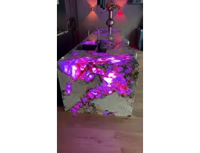 Flexibles LED-Sheet RGBCCT 24,5 x 49 cm – Farbe plus Weiß 3000–6500 K, 640 LEDs, 5500 lm, im Raster kürzbar, 24 V, IP20