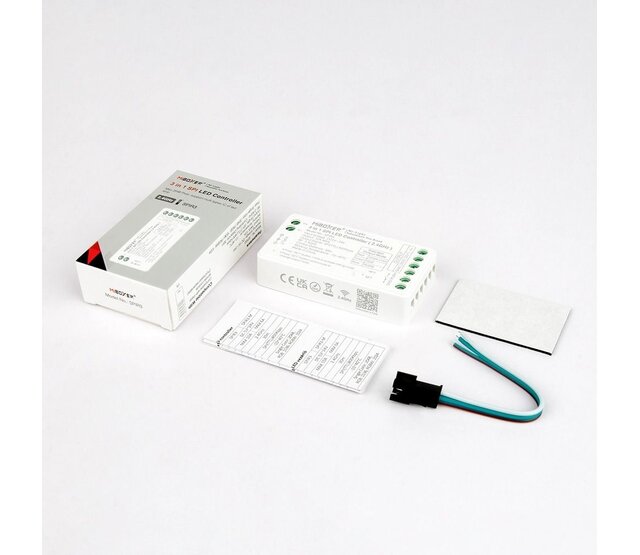 MiBoxer SPIW5 – 5-in-1 SPI- und DMX-LED-Controller, WLAN + 2,4-GHz-Funk, 5-24 V, bis 1024 Pixel