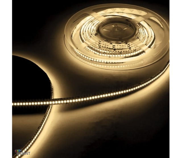 LED Streifen warmweiß 3000K – 24 V, 14,4 W/m, 1872 lm/m, 130 lm/W, CRI >90, 128 LED/m, 10 mm, IP20, 5 m
