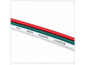 LED Streifen Anschlusskabel 3-polig – 0,5 mm² – 10 m Rolle – für Dual White