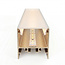Harmony Profiles Champagner eloxiertes LED Aluminiumprofil XL306Champagner 30 x 30 mm mit Klick-Abdeckung – 2 m