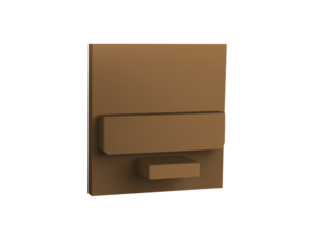 Endkappe ohne Kabeldurchführung für LED-Profil 318Bronze, 20 x 20 mm