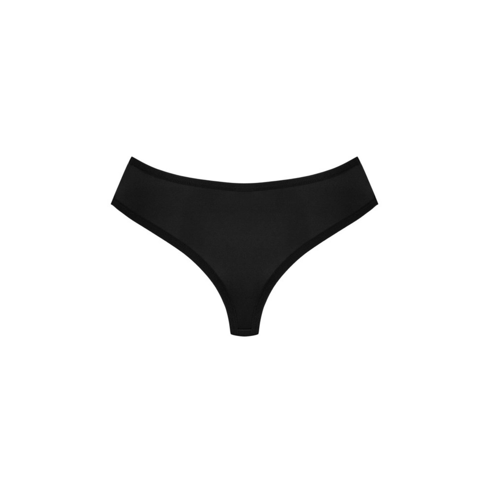 Obsessive Elegante slip nera Bella Rou con tulle ricamato di Obsessive