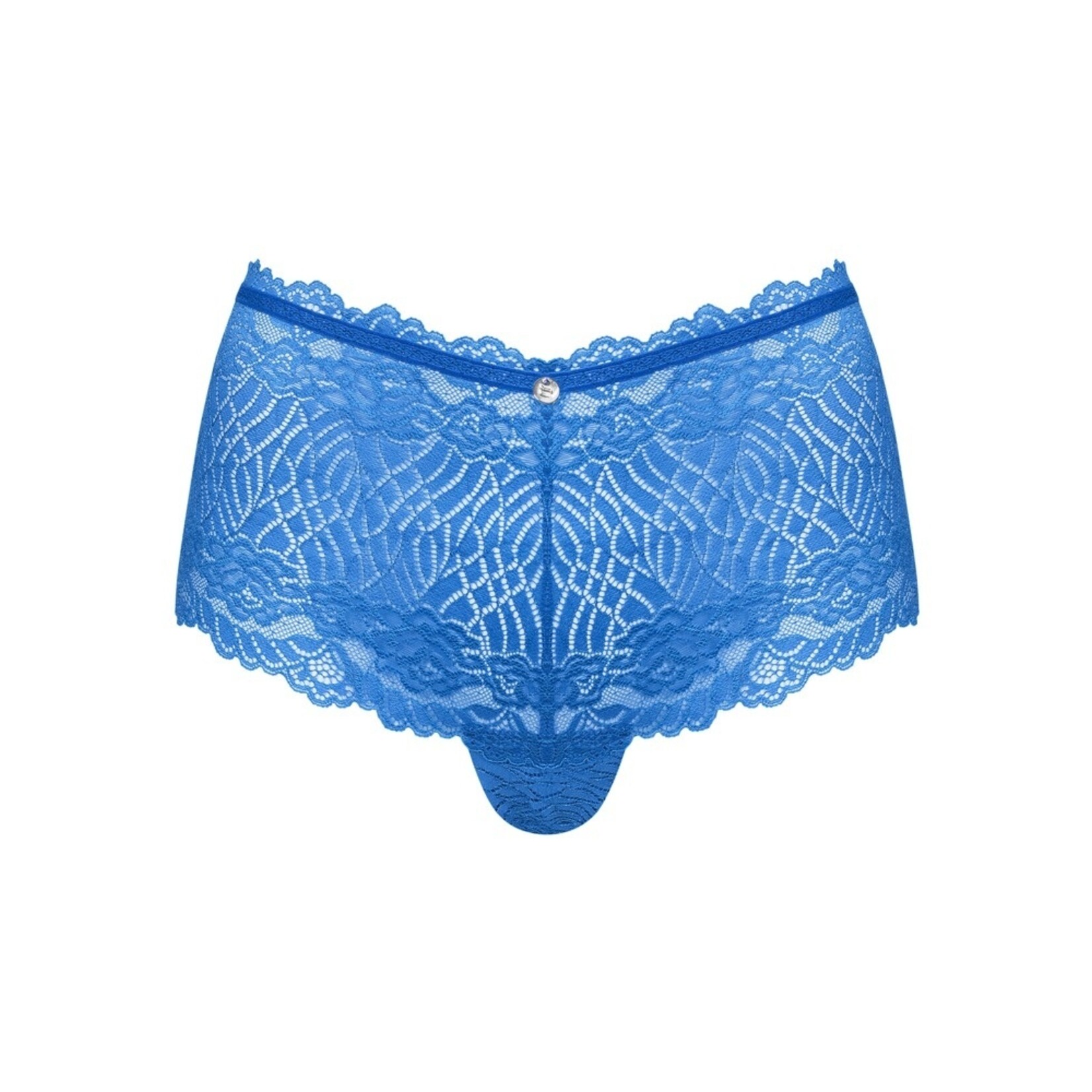 Obsessive Verführerische blaue Spitze mit glänzendem Ornament – Llia Shorties