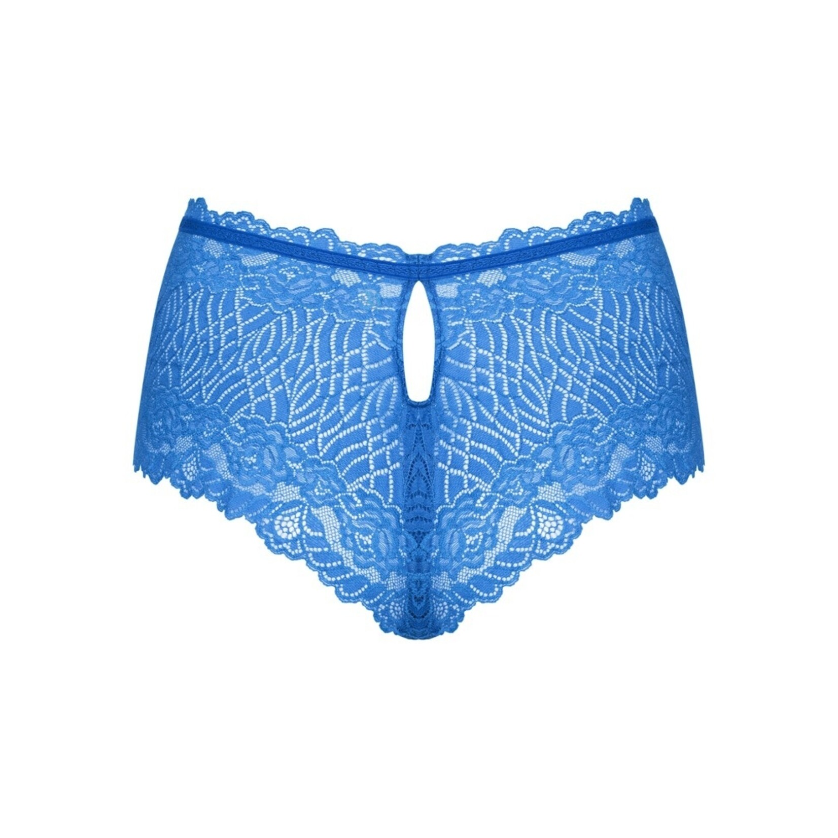 Obsessive Verführerische blaue Spitze mit glänzendem Ornament – Llia Shorties