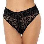 Noir Slip a vita alta di Noir con ampie aperture sulle gambe