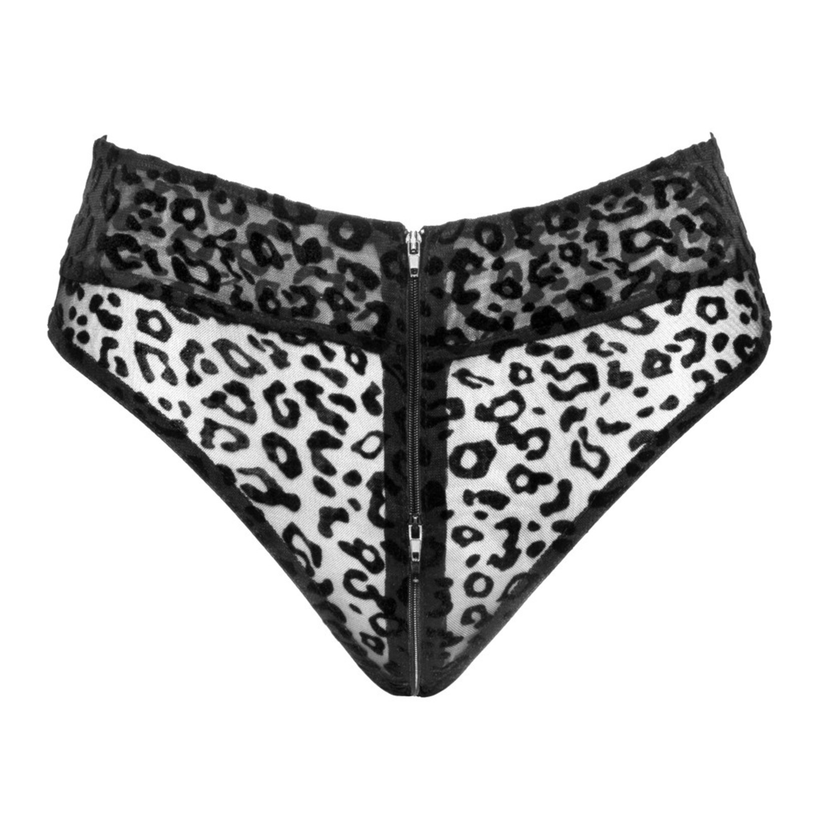 Noir Slip a vita alta di Noir con ampie aperture sulle gambe