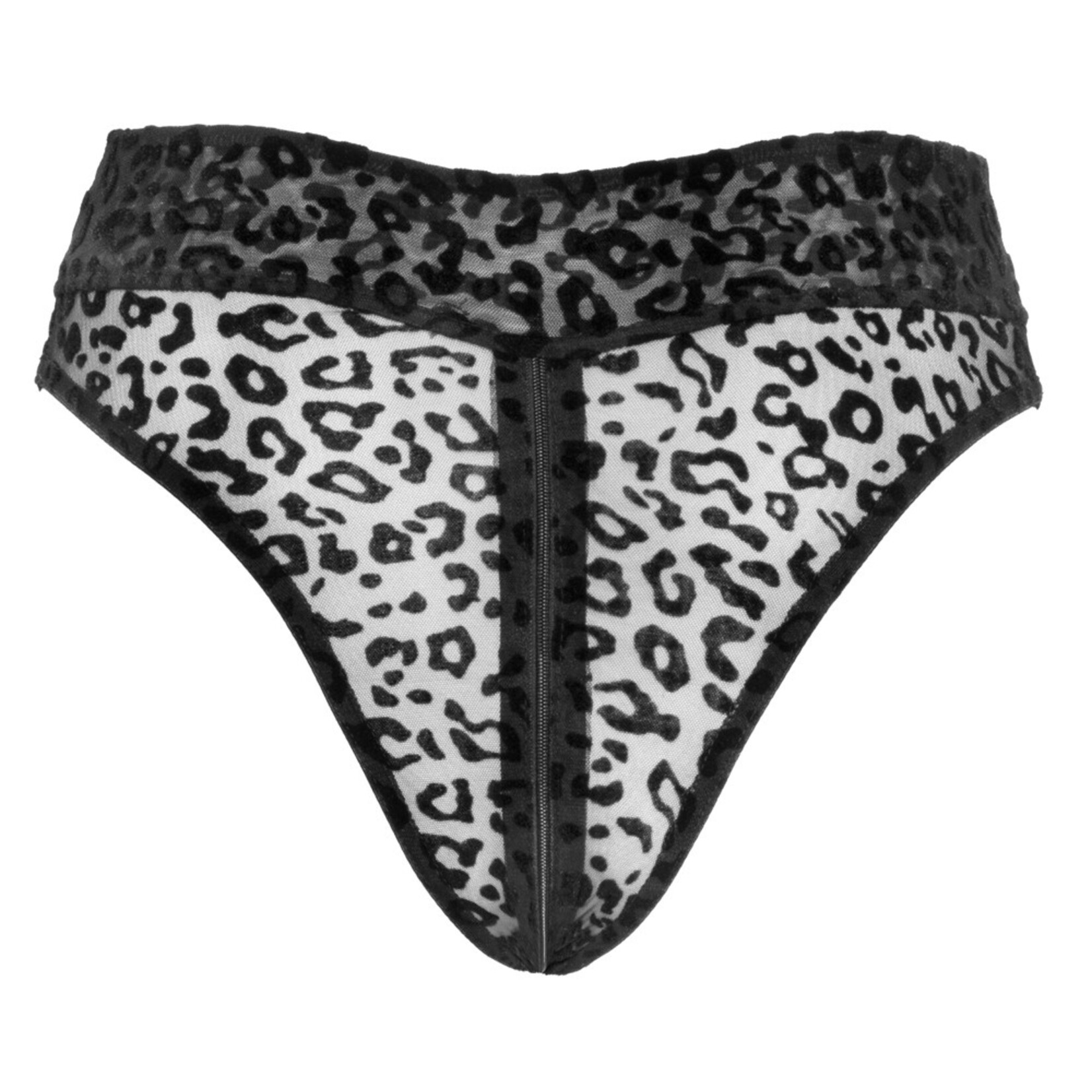 Noir Slip a vita alta di Noir con ampie aperture sulle gambe