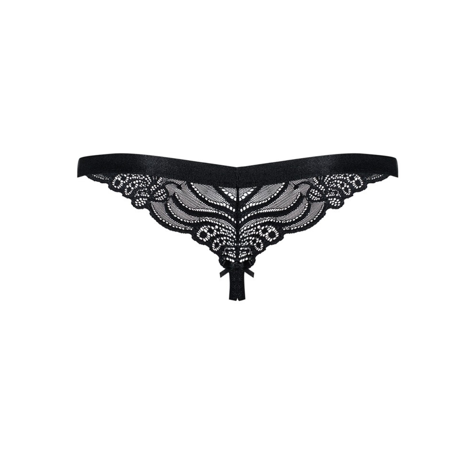 Obsessive String ouvert in pizzo effetto