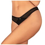 Obsessive Riostring trasparente nero ouvert Latinesa