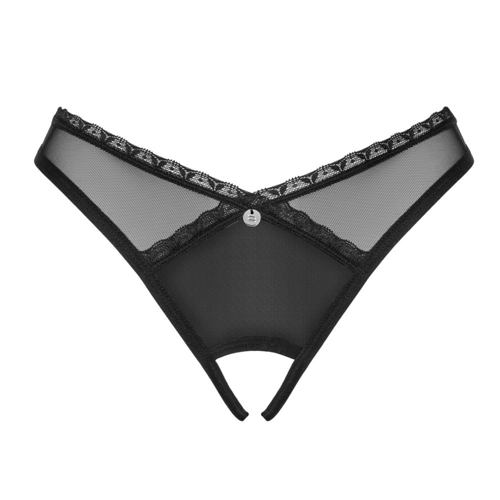 Obsessive Schwarz-transparenter Riostring ouvert Latinesa