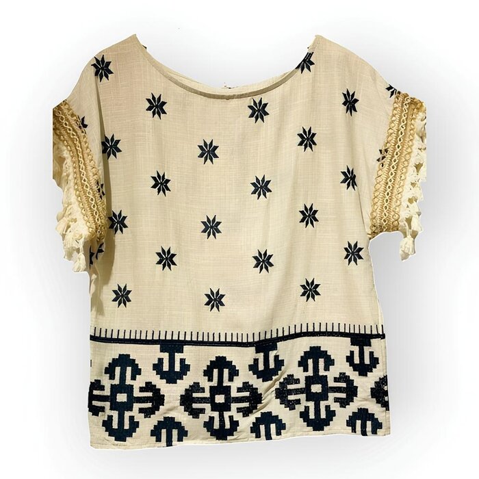 Dames Set - 2delig - Embroid - Linnen - Summer Trent