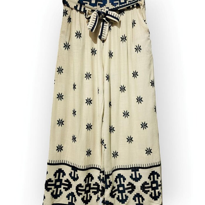 Dames Set - 2delig - Embroid - Linnen - Summer Trent