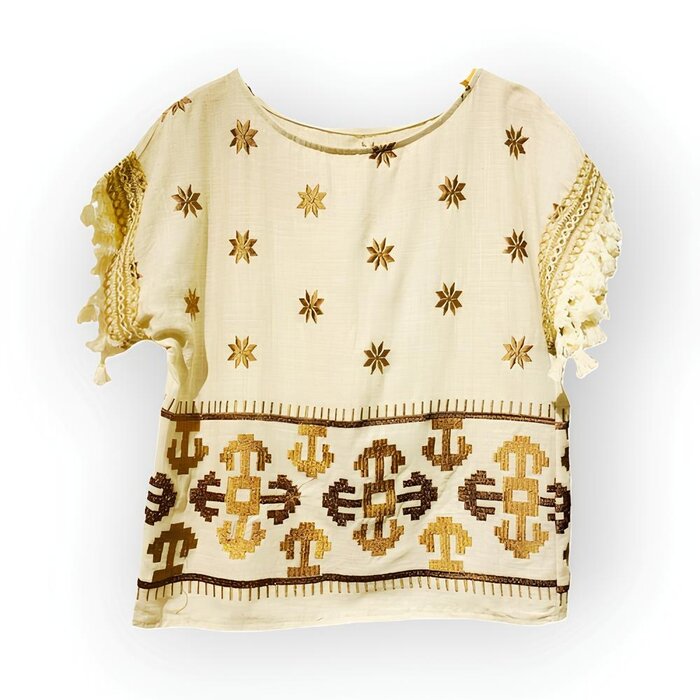 Dames Set - 2delig - Embroid - Linnen - Summer Trent