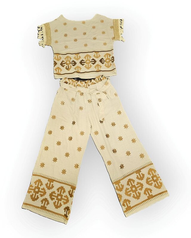 Dames Set - 2delig - Embroid - Linnen - Summer Trent