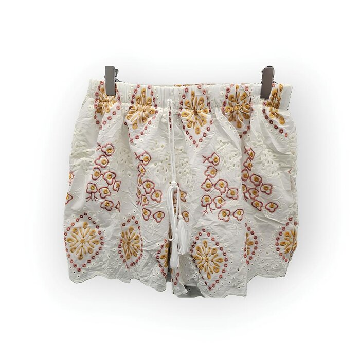 Kira Set 2-Delig Blouse - Short - Broderie