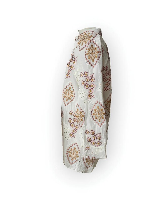 Dames Fashion - Set 2-Delig Blouse & Short - Broderie