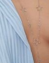 Dames Lange Halsketting -Zilver - Sterren