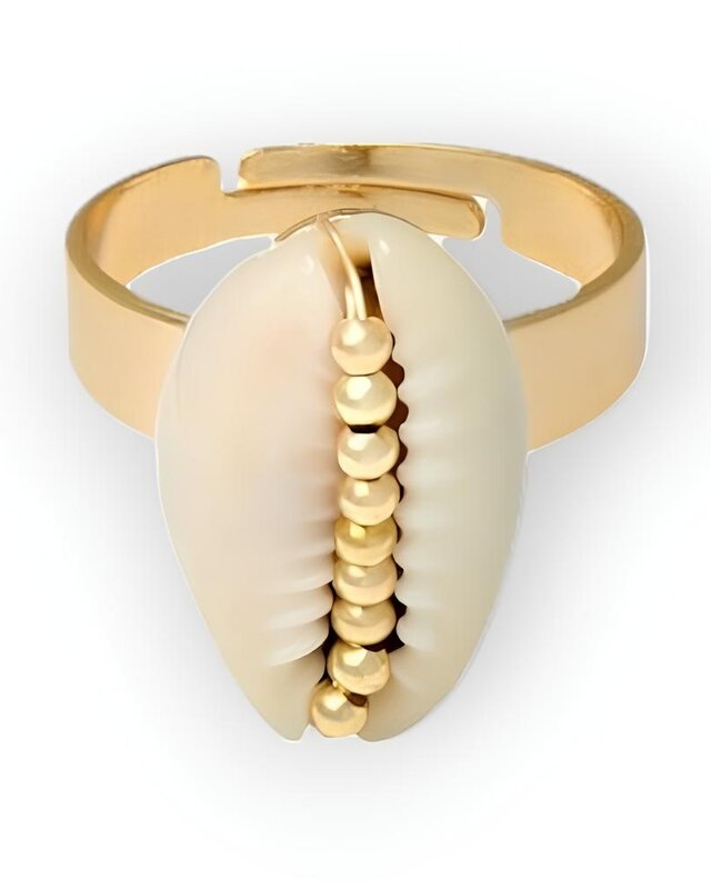 Dames Ring - Schelp - Goud - Fashion Design