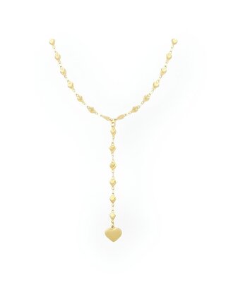 Dames Schakelketting -  Y-vorm - Hart - Design - Goud