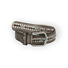Riem - studs - leder- Stones - Olive - Design