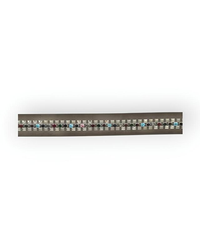Dames Riem - studs - leder- Stones - Olive - Design
