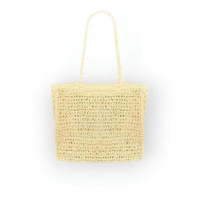 Dames duurzame - Schouder Tas -Bloemen Geweven