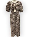 Stijlvolle Jumpsuit - Knotted - Luipaardprint