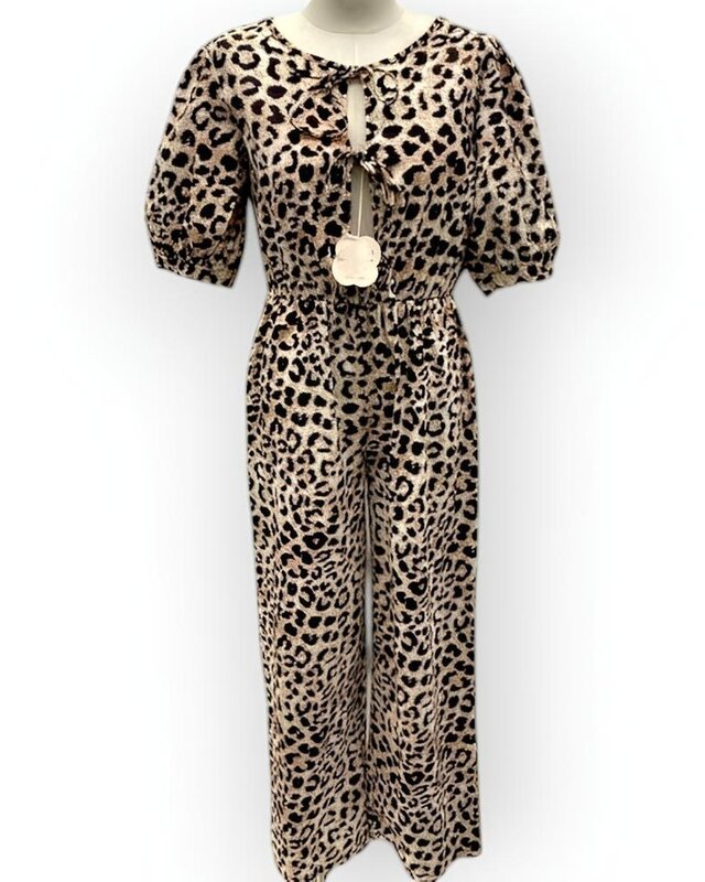 Stijlvolle Jumpsuit - Knotted - Luipaardprint