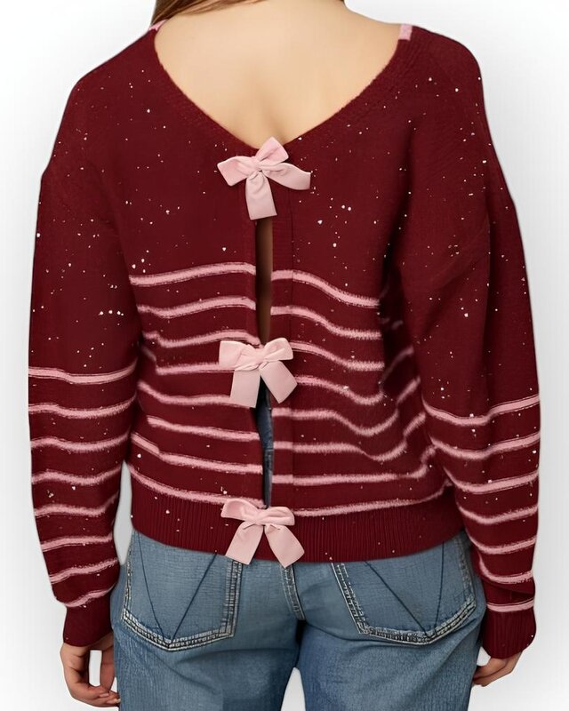 Chique Dames Trui - Strikken -Pailletten