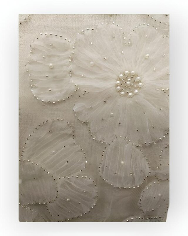 Elegante Dames Trui - Tule- Bloemen -Kralen