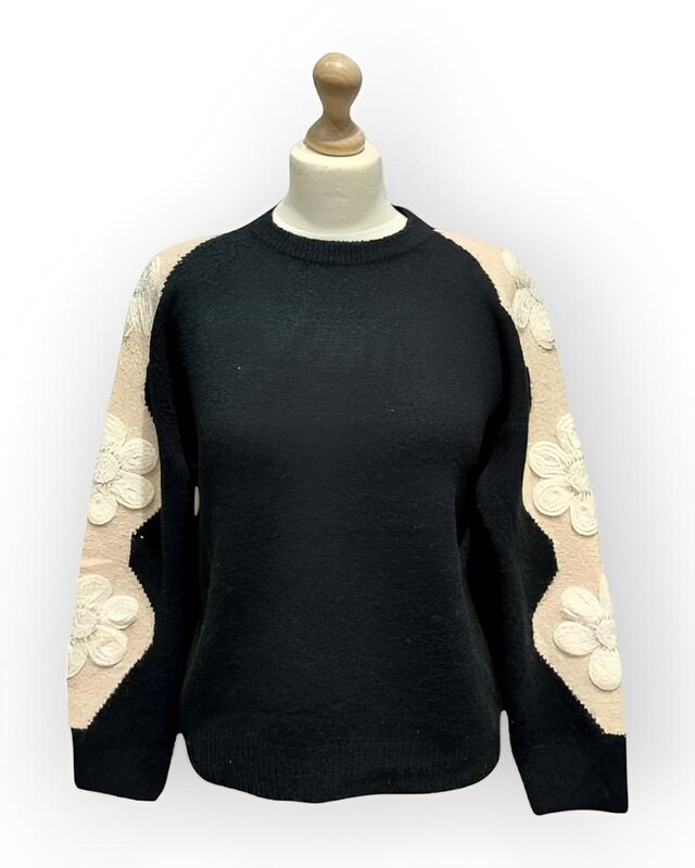 Trui - Fashion Design - Dames - Bloemen Mouw