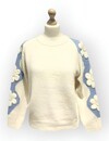 Trui - Fashion Design - Dames - Bloemen Mouw