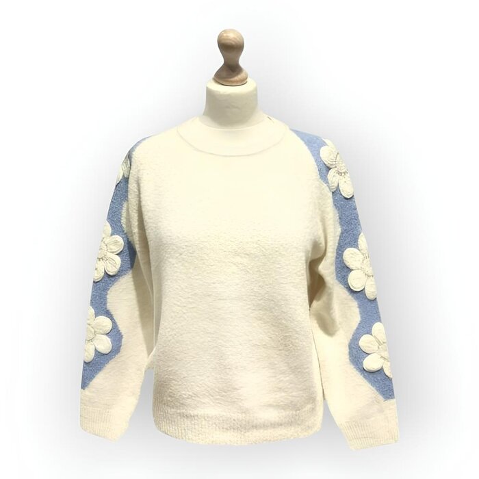Trui - Fashion Design - Bloemen Mouw