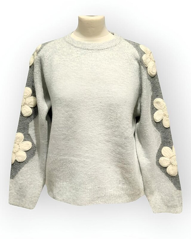 Trui - Fashion Design - Dames - Bloemen Mouw