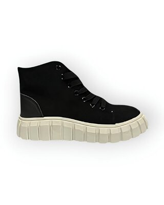 Dames Schoenen - Rekbare Sok - Sneakers - zwart