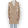 Dames Lange Blazer - Fluweel zacht - Gouden Knopen