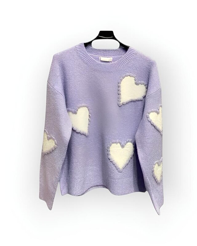 Zachte Trui - Harten Design - Voor Dames in Style