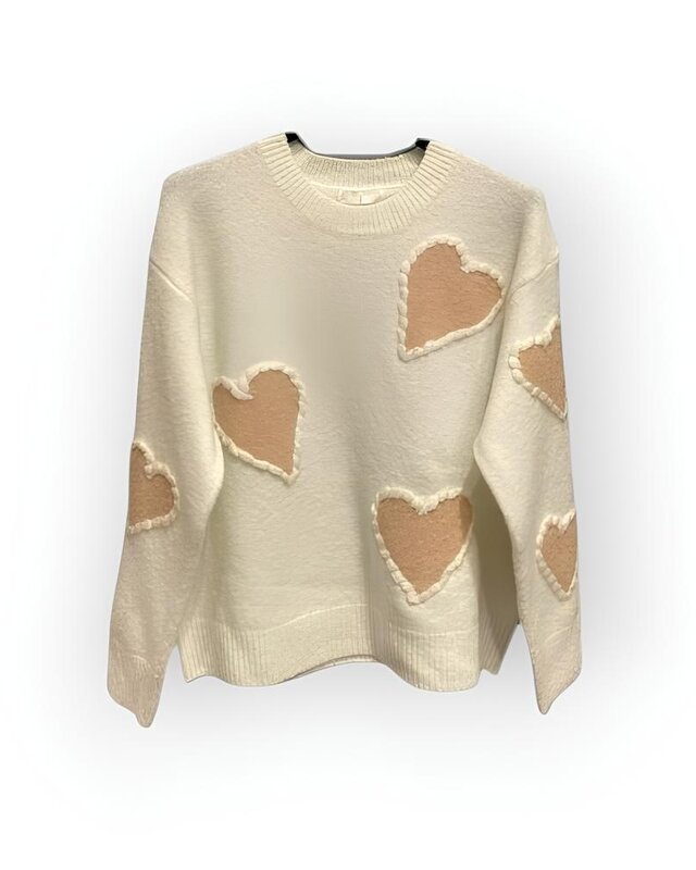 Zachte Trui - Harten Design - Voor Dames in Style