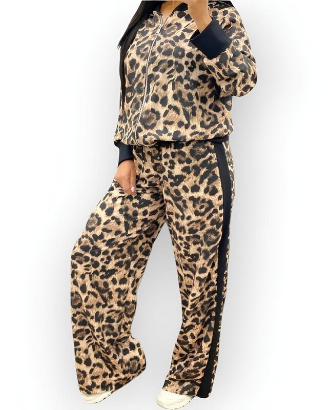 Dames 2-Delig Luipaard Set - Dierenprint Fashion