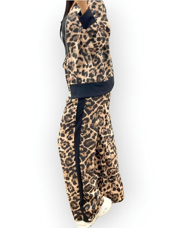 Dames 2-Delig Luipaard Set - Dierenprint Fashion