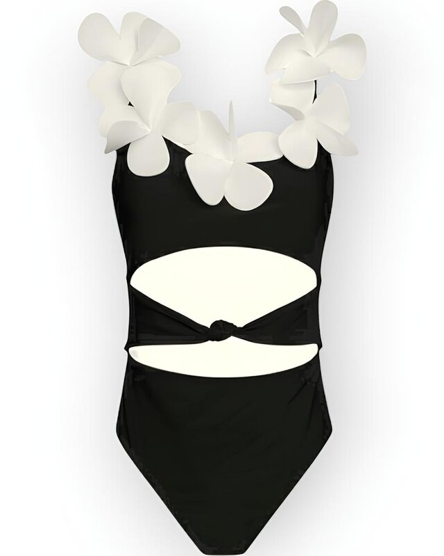 Badpak Design - Witte Bloemen - Chanel